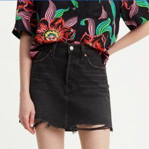 Levi’s Deconstructed Denim mini skirt - black - 27